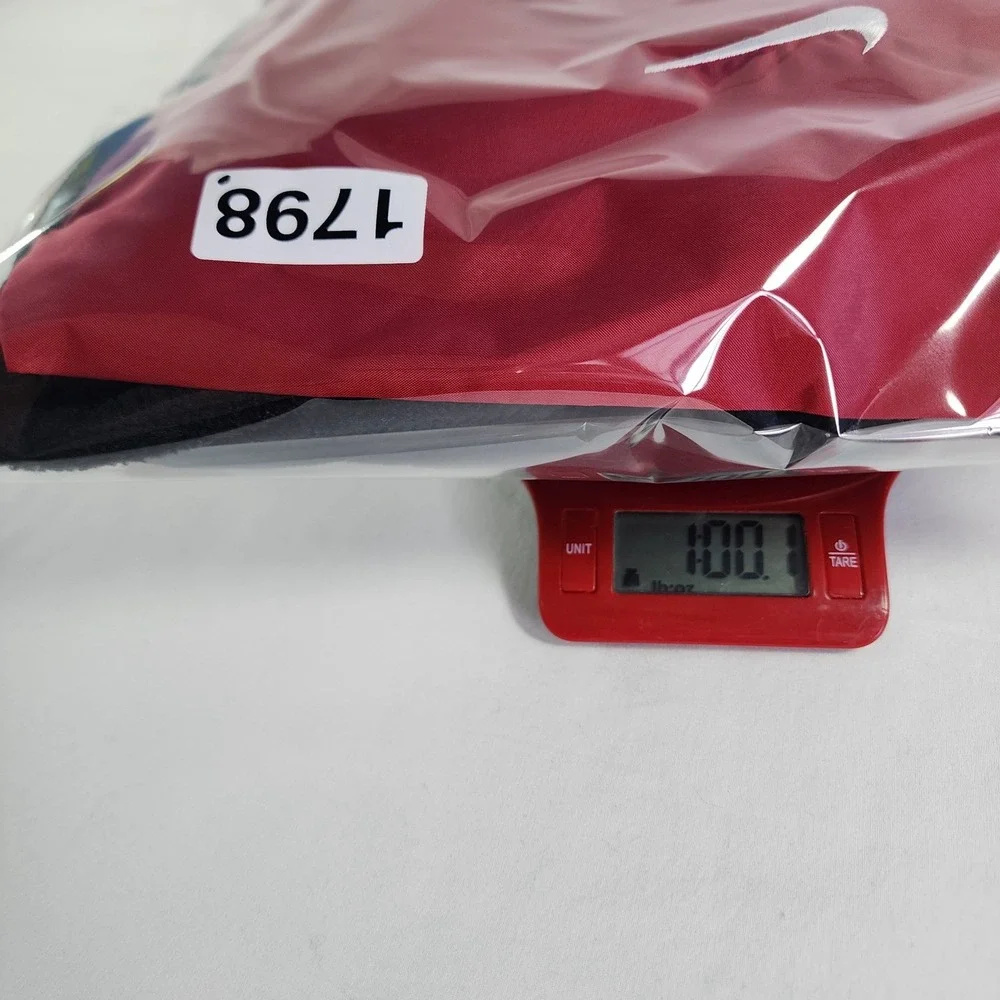 Y2K Nike‎ Fleece Blanket Backpack 59x39 Black Red Packable Travel Vacation Game
